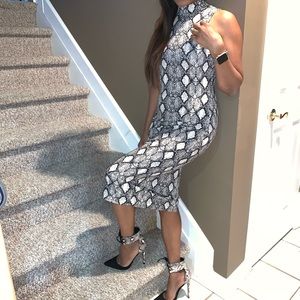 Snake print maxi dress SOLD